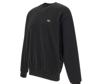 LACOSTE Felpa in cotone BLACK Uomo 