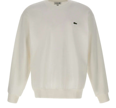 LACOSTE Felpa in cotone WHITE Uomo 
