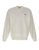 LACOSTE Felpa in cotone WHITE Uomo 