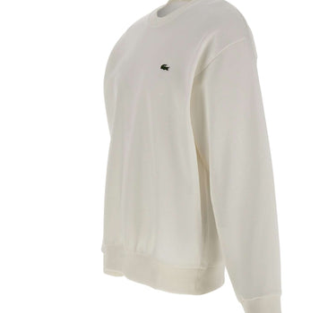 LACOSTE Felpa in cotone WHITE Uomo 