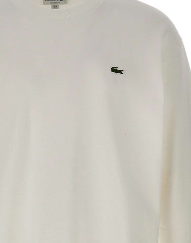 LACOSTE Felpa in cotone WHITE Uomo 