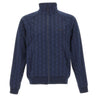 LACOSTE Felpa monogramma con zip BLUE Uomo 