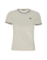 LACOSTE T-shirt in jersey slim fit WHITE Donna 