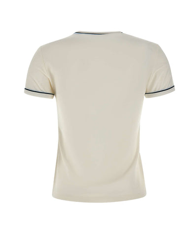 LACOSTE T-shirt in jersey slim fit WHITE Donna 