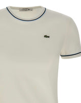 LACOSTE T-shirt in jersey slim fit WHITE Donna 