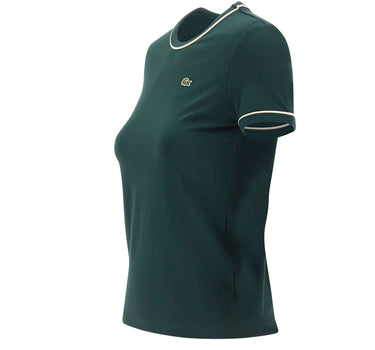 LACOSTE T-shirt in jersey slim fit GREEN Donna 