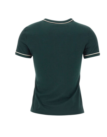 LACOSTE T-shirt in jersey slim fit GREEN Donna 