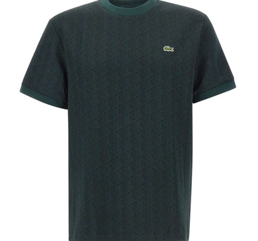 LACOSTE T-shirt monogramma GREEN Uomo 