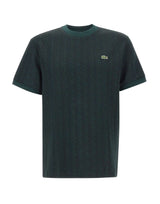 LACOSTE T-shirt monogramma GREEN Uomo 