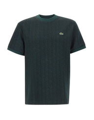 LACOSTE T-shirt monogramma GREEN Uomo 