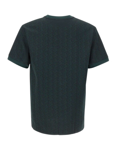 LACOSTE T-shirt monogramma GREEN Uomo 
