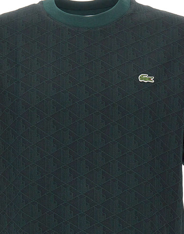 LACOSTE T-shirt monogramma GREEN Uomo 