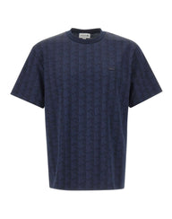 LACOSTE T-shirt monogramma BLUE Uomo 