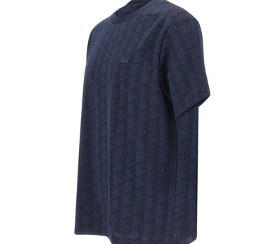 LACOSTE T-shirt monogramma BLUE Uomo 