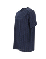 LACOSTE T-shirt monogramma BLUE Uomo 