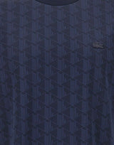 LACOSTE T-shirt monogramma BLUE Uomo 
