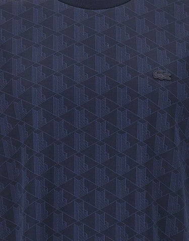 LACOSTE T-shirt monogramma BLUE Uomo 