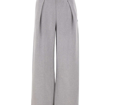 LACOSTE Pantaloni flare fit a coste GREY Donna 