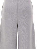 LACOSTE Pantaloni flare fit a coste GREY Donna 