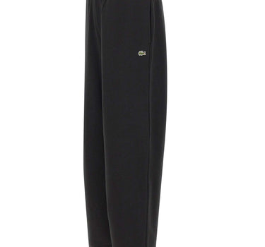 LACOSTE Pantalone di tuta in misto cotone BLACK Uomo 
