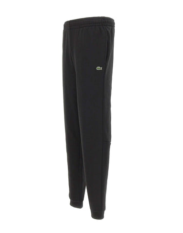 LACOSTE Pantalone di tuta in misto cotone BLACK Uomo 