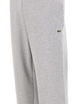 LACOSTE Pantalone di tuta in misto cotone GREY Uomo 