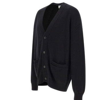 LANEUS Cardigan in lana merino e cashmere BLACK Uomo 