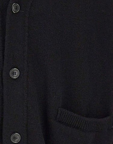 LANEUS Cardigan in lana merino e cashmere BLACK Uomo 