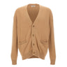 LANEUS Cardigan in lana merino e cashmere BROWN Uomo 