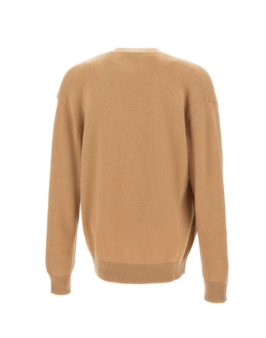 LANEUS Cardigan in lana merino e cashmere BROWN Uomo 