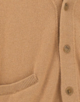 LANEUS Cardigan in lana merino e cashmere BROWN Uomo 