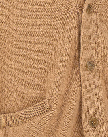 LANEUS Cardigan in lana merino e cashmere BROWN Uomo 