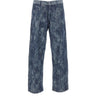 LANEUS Jeans con trama a contrasto BLUE Uomo 
