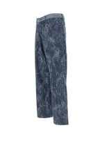 LANEUS Jeans con trama a contrasto BLUE Uomo 