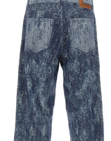 LANEUS Jeans con trama a contrasto BLUE Uomo 