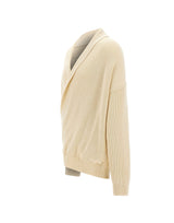 LANEUS Maglia con scollo incrociato WHITE Uomo 