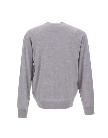 LANEUS Maglia in lana merino GREY Uomo 