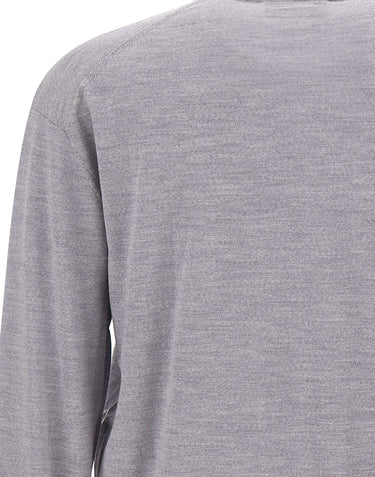 LANEUS Maglia in lana merino GREY Uomo 