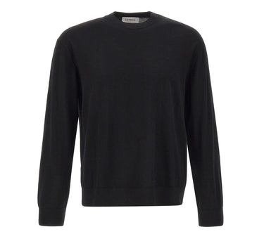 LANEUS Maglia in lana merino BLACK Uomo 