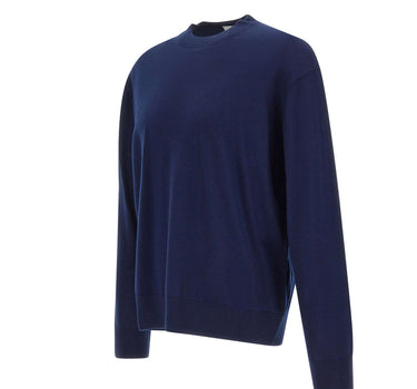 LANEUS Maglia in lana merino BLUE Uomo 