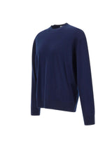 LANEUS Maglia in lana merino BLUE Uomo 