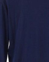 LANEUS Maglia in lana merino BLUE Uomo 
