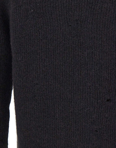 LANEUS Maglia in misto alpaca BLACK Uomo 