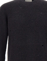 LANEUS Maglia in misto alpaca BLACK Uomo 