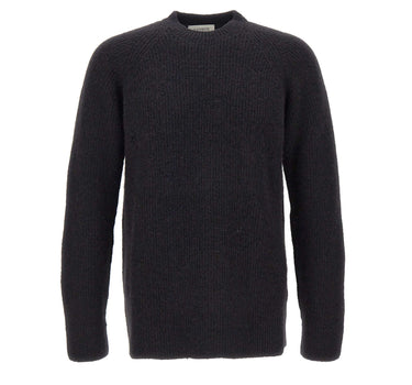 LANEUS Maglia in misto alpaca BLACK Uomo 