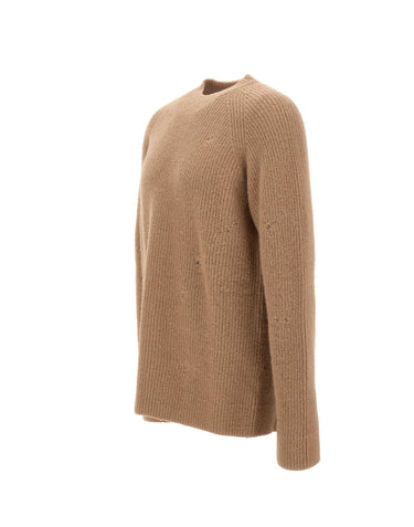 LANEUS Maglia in misto alpaca BROWN Uomo 