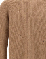 LANEUS Maglia in misto alpaca BROWN Uomo 