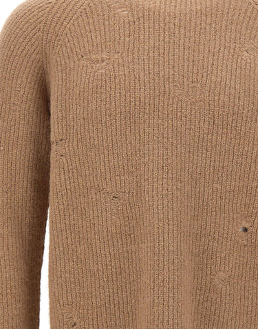 LANEUS Maglia in misto alpaca BROWN Uomo 