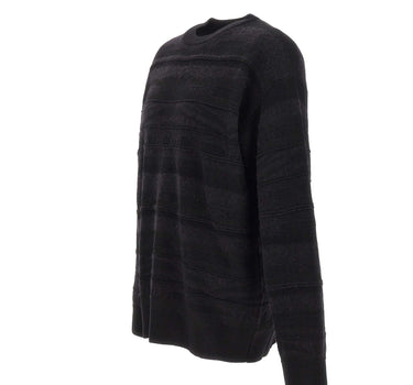 LANEUS Maglia in misto lana BLACK Uomo 