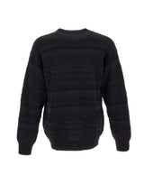 LANEUS Maglia in misto lana BLACK Uomo 